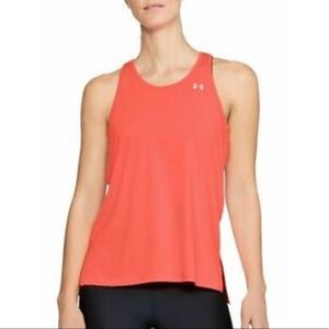 Under Armour Heat Gear Orange Scoop Tank N…